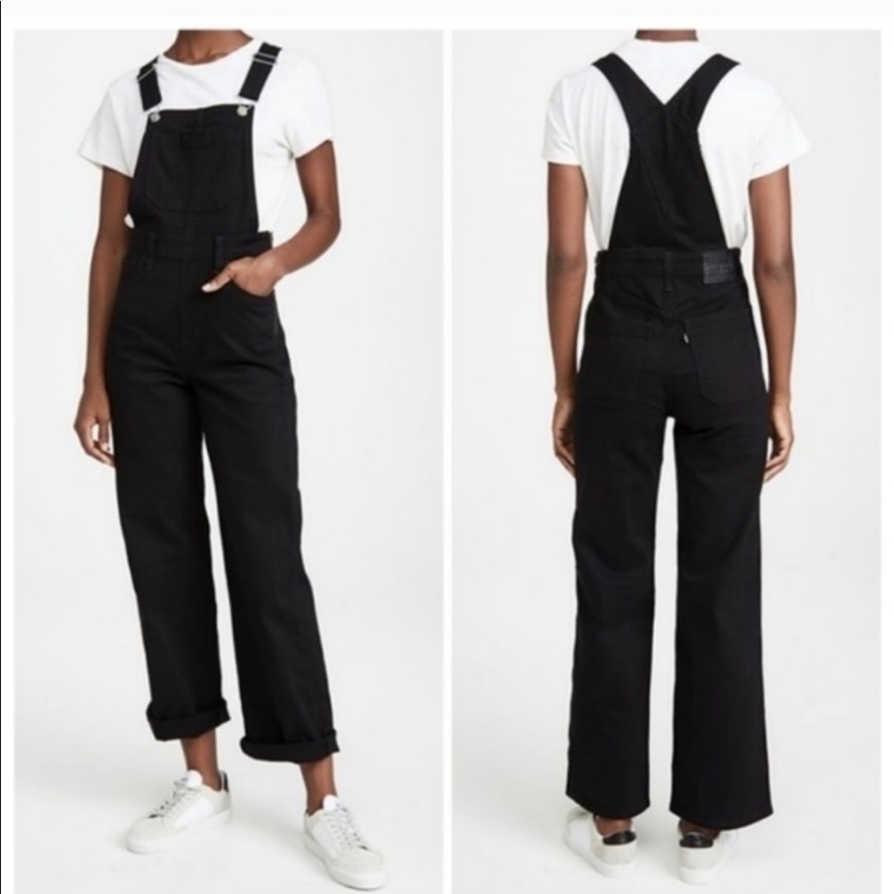 Levi’s premium black overalls.